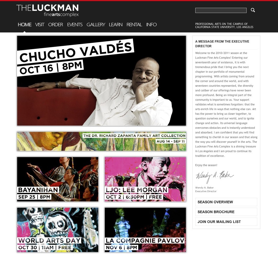 Luckman Website Screenshot