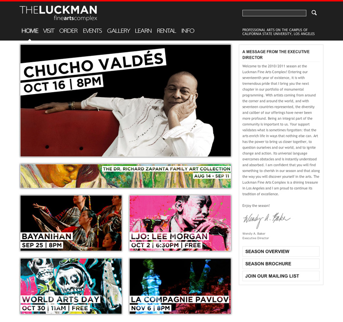 Luckman Website Screenshot