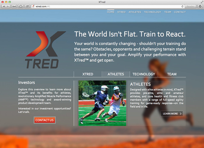 XTred Website Screenshot