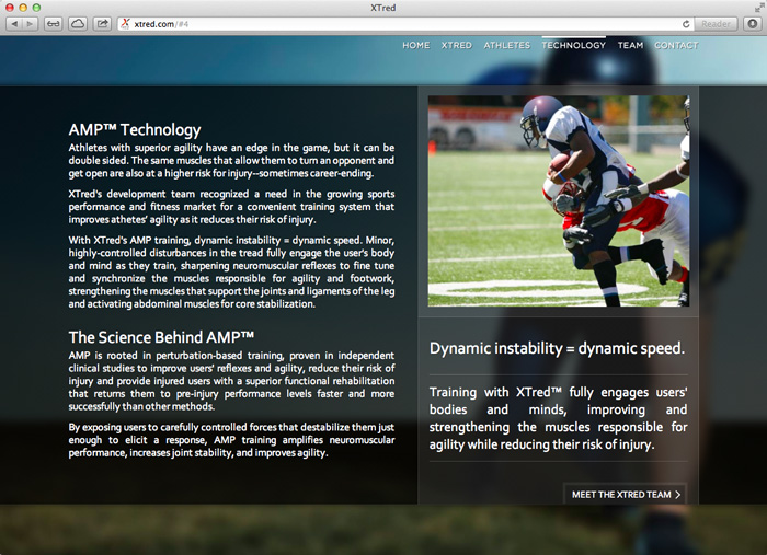 XTred Website Screenshot